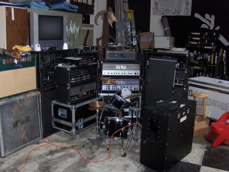 Metallica HQ pix Guitars and amps galore Harmony Central